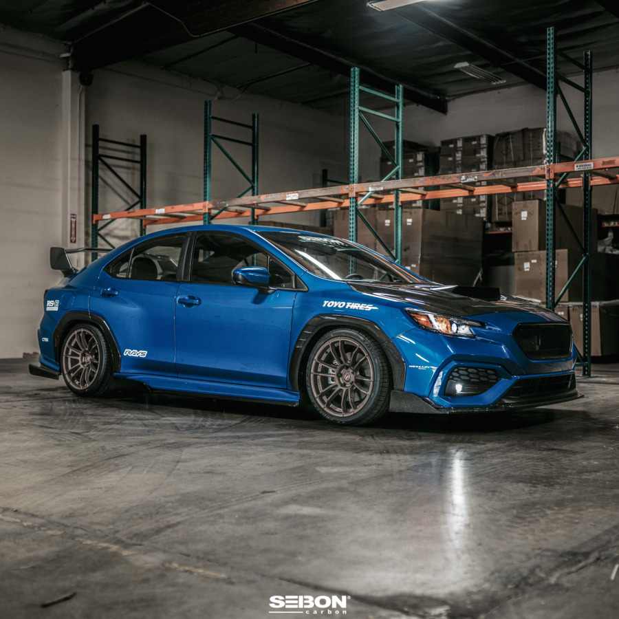 Seibon MB-Style Carbon Fiber Front Lip for 2022-2025 Subaru WRX