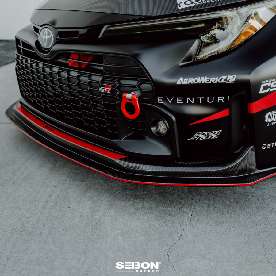 Seibon Mb-Style Carbon Fiber Front Lip For 2023-2024 Toyota GRCorolla
