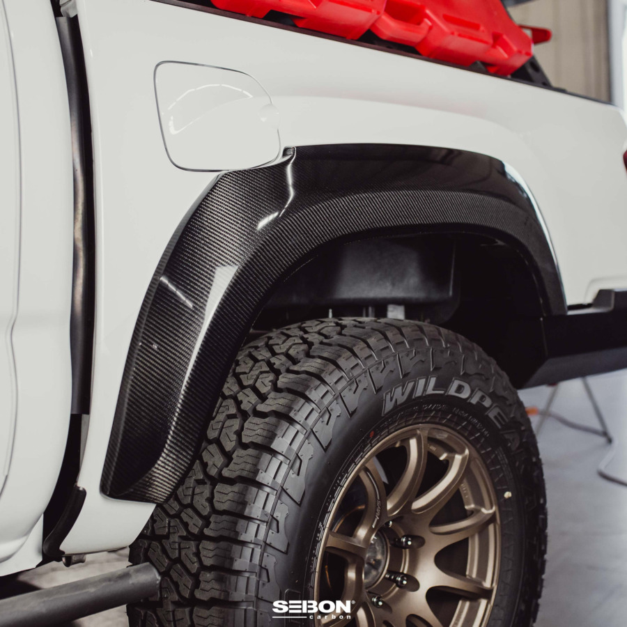 Seibon Fiber Rear Fender Flares For 2016-2023 Toyota Tacoma