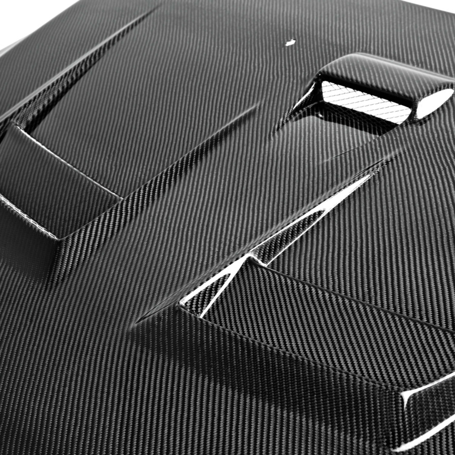 Seibon DV-Style Carbon Fiber Hood For 2008-2015 Mitsubishi Lancer EVO X