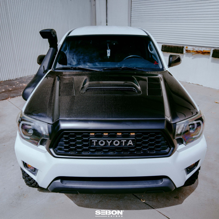 Seibon TS-Style Carbon Fiber Hood For 2012-2015 Toyota Tacoma