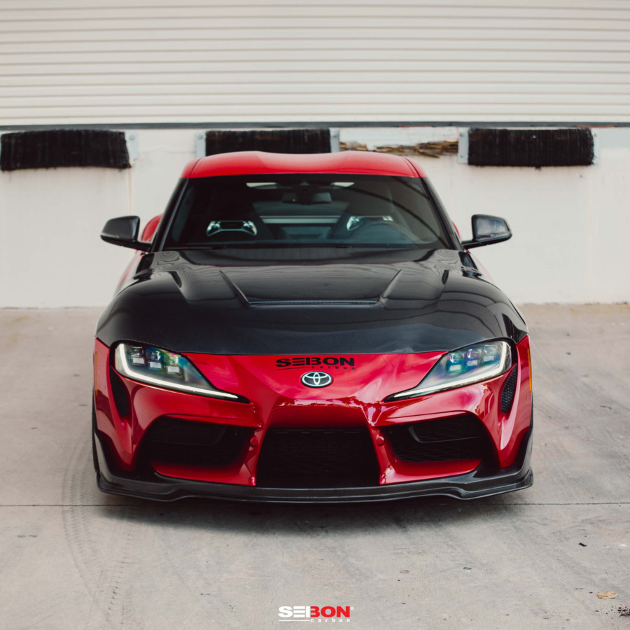 Seibon VS-Style Double Sided Carbon Fiber Hood for 2020-2026 Toyota GR Supra