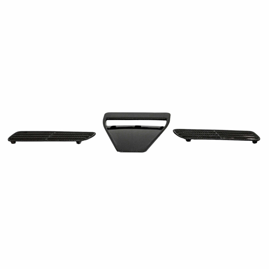 Seibon OEM-Style Carbon Fiber Hood Scoop for 2008-2015 Mitsubishi Lancer EVO X