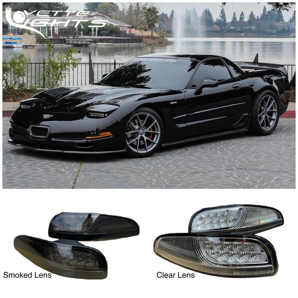 EOS Corvette C5 Laser LED Front Corner Assemblies - Image 1