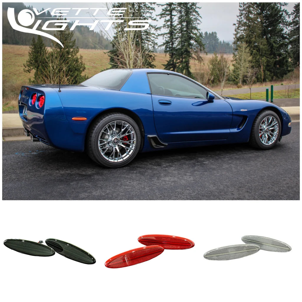 EOS Corvette C5 G3 Laser LED Rear Side Marker Assemblies - Image 1