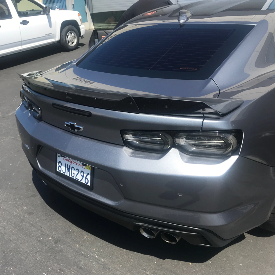 ZL1 Addons Chevrolet Camaro SS with Rear View Camera Wicker Bill