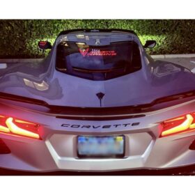 Extreme Online Store EOS WindRestrictor® C8 Coupe Rear Add On Glow Plate - Image 2