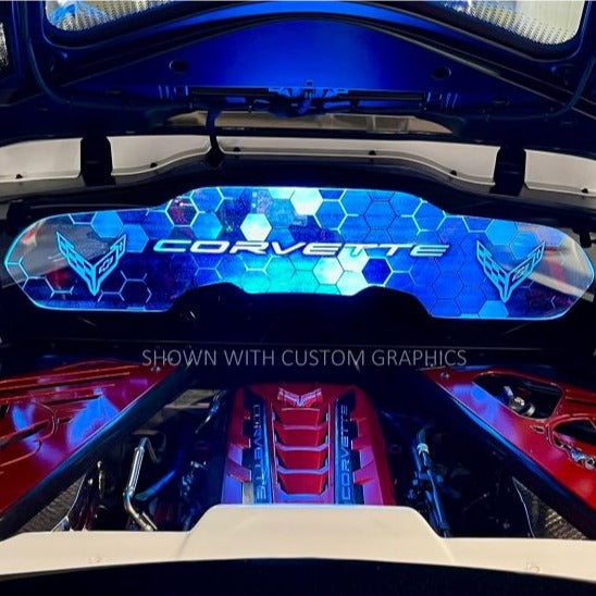 EOS WindRestrictor® C8 Coupe Rear Add On Glow Plate