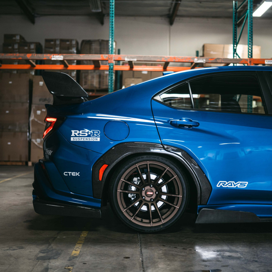 Seibon Fiber Rear Fender Trim for 2022-2025 Subaru WRX