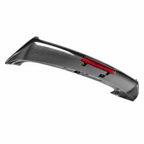 Seibon STI-Style Carbon Fiber Rear Spoiler for 2008-2014 Subaru WRX / STI Hatchback - With Led Brake Light