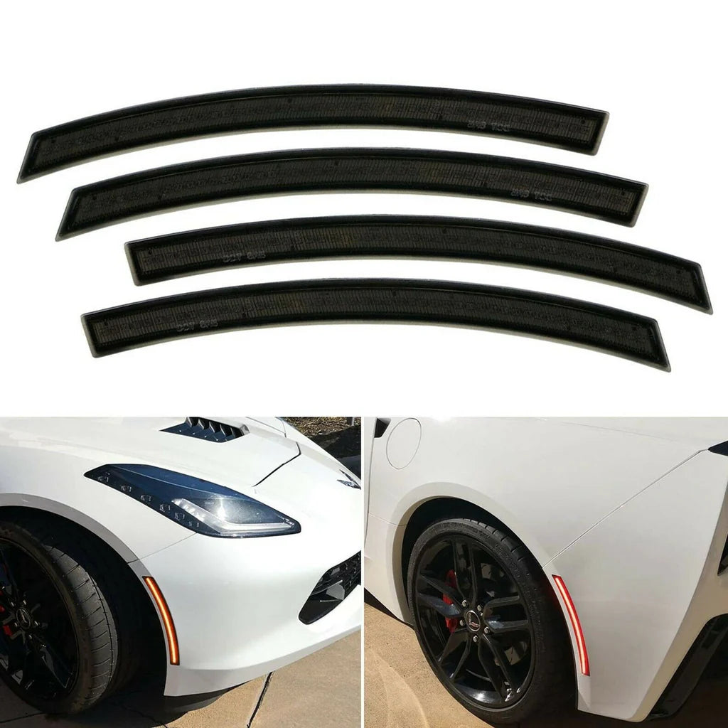 EOS Corvette C7 Laser LED Side Marker Assemblies [Smoked Lens] - Image 2
