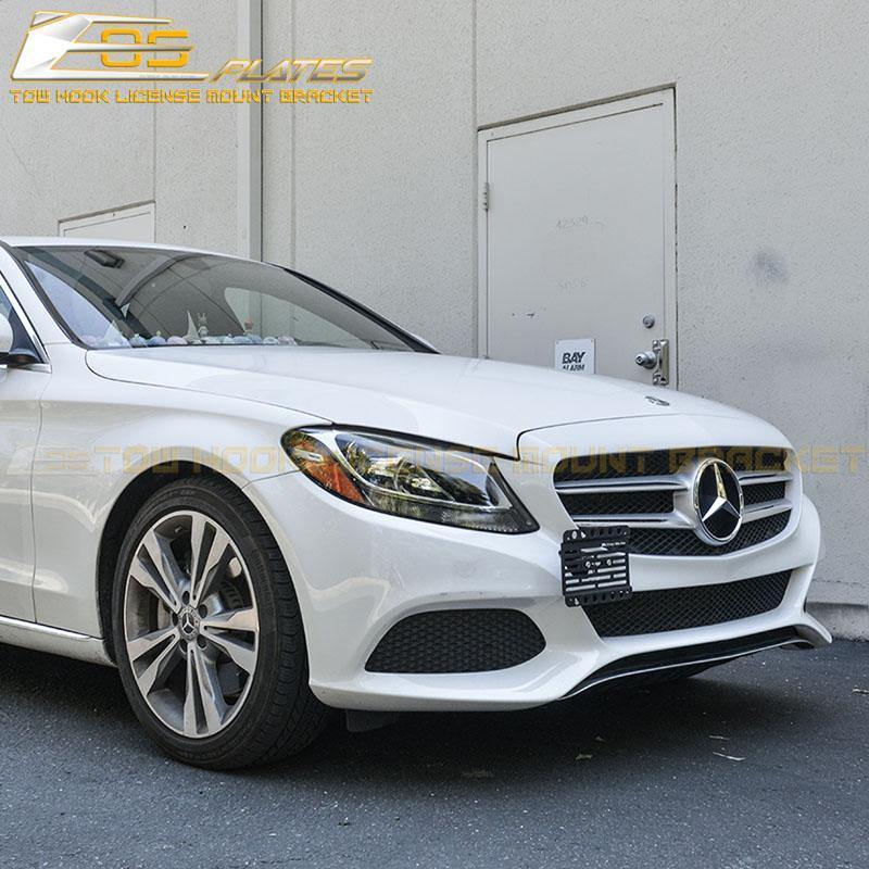 EOS 2015-Up Mercedes-Benz C-Class W205 Tow Hook License Plate Mount Bracket - Image 2
