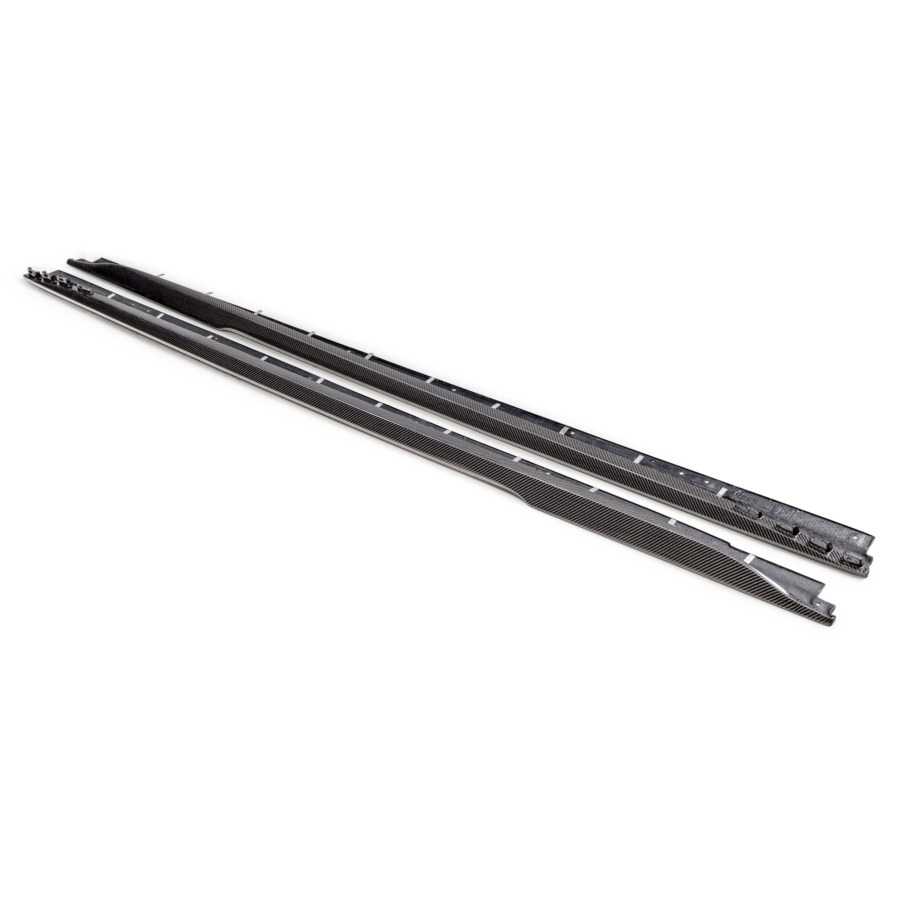 Seibon Type-ST Carbon Fiber Side Rocker Panel Extensions For 2022-2025 Cadillac CT5-V Blackwing