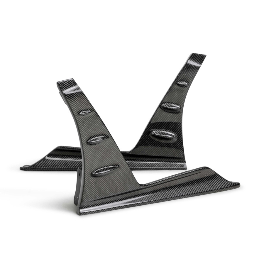 Seibon MB-Style Carbon Fiber Front Side Skirt Extensions for 2023-2025 Honda Civic Type R