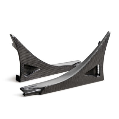Seibon MB-Style Carbon Fiber Front Side Skirt Extensions For 2023-2025 Honda Civic Type R