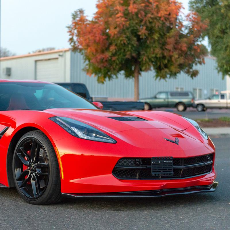 EOS Corvette C7 Tow Hook License Plate Mount Bracket - Image 2