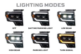 09-14 Ford F-150 XB Evo Hybrid LED Headlights (6)