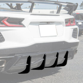 Extreme Online Store Corvette C8 Stingray DRY CARBON FIBEr Add-On Rear Diffuser Fin - Image 3