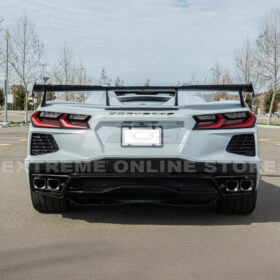 Extreme Online Store 5VM Package Corvette C8 Stingray DRY CARBON FIBER Rear Spoiler - Image 7