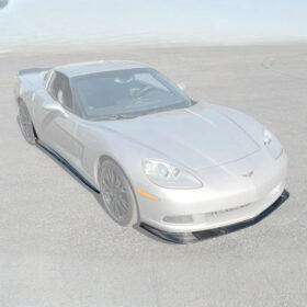 Corvette C6 Base Model Extended Front Splitter Lip & Side Skirts Rocker Panels - image 3