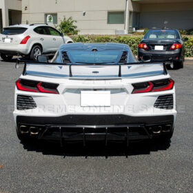 Extreme Online Store Corvette C8 Stingray DRY CARBON FIBEr Add-On Rear Diffuser Fin - Image 5