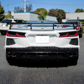 Extreme Online Store Corvette C8 Stingray DRY CARBON FIBEr Add-On Rear Diffuser Fin - Image 6