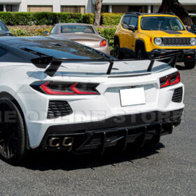 Extreme Online Store Corvette C8 Stingray DRY CARBON FIBEr Add-On Rear Diffuser Fin - Image 7