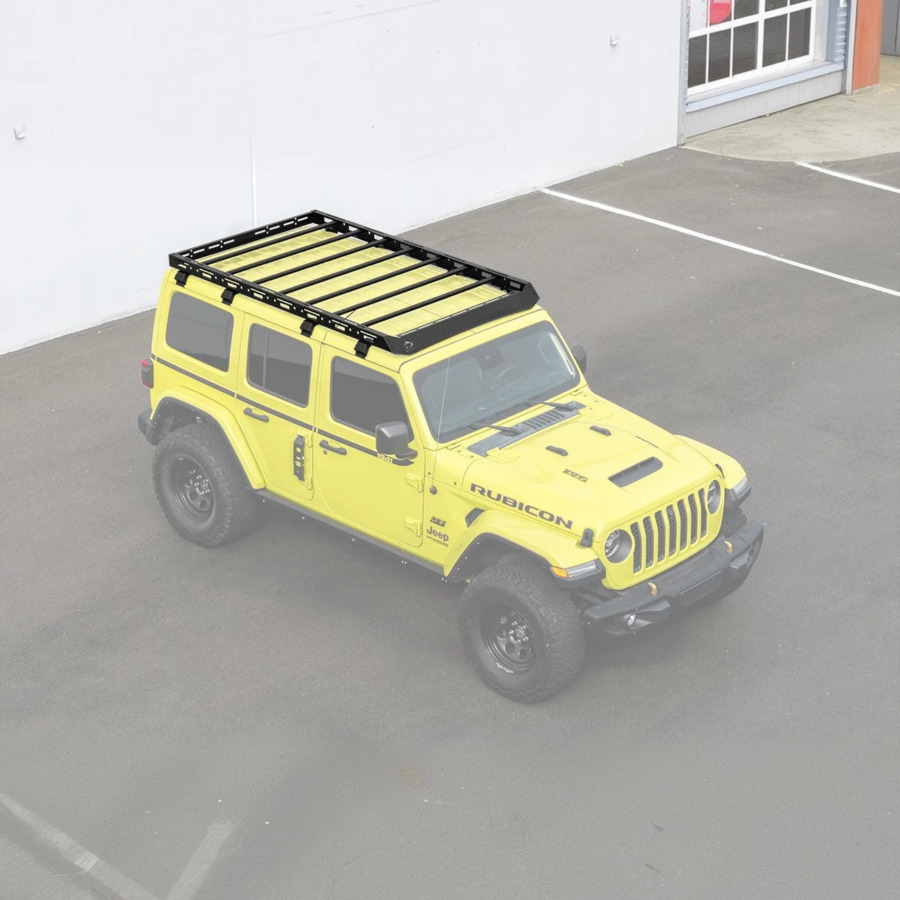 EOS 2018-Up Jeep Wrangler JL Carbon Steel Black Top Roof Cargo Rack