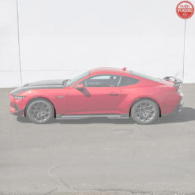 2024+ Ford Mustang DRY CARBON FIBER Fender Flares & Mud Flap - image 3