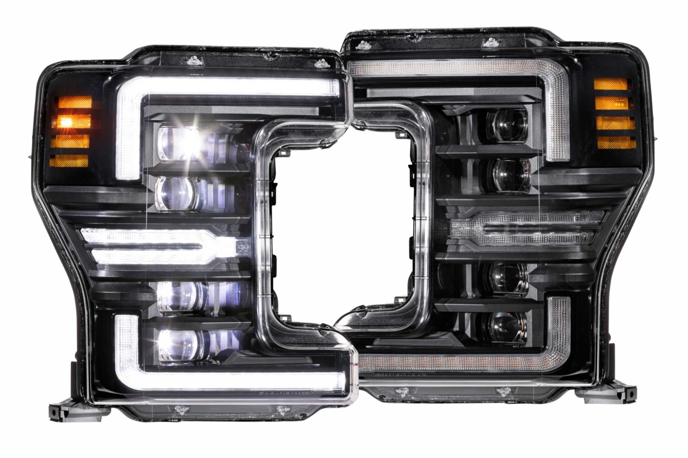 XB LED Headlights: Ford Super Duty (17-19 / White DRL / Set) (1)