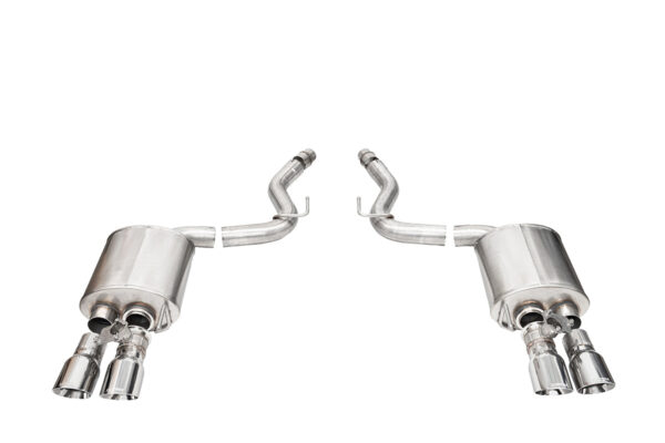 Corsa Sport Valved Axle-Back Exhaust - 2024-2026 Mustang GT S650 Active Exhaust Slash Tips 21261