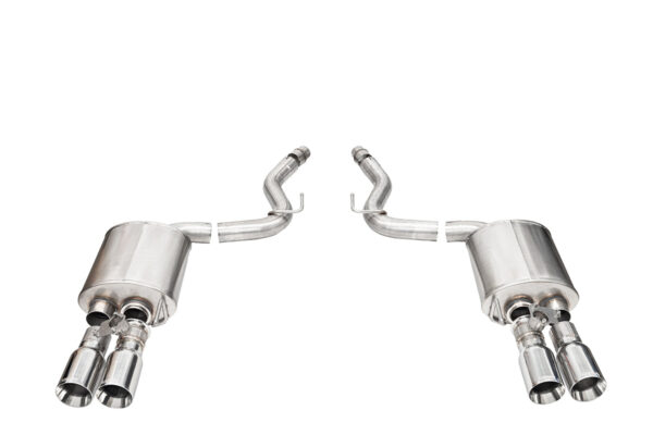 Corsa Sport Valved Axle-Back Exhaust - 2024-2026 Mustang GT S650 Active Exhaust Straight Tips 21262