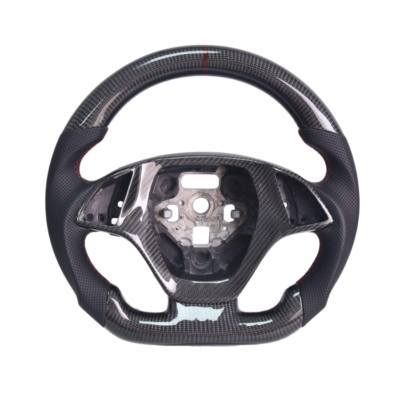 2014-2019 Chevrolet Corvette C7 Black Leather Red Stitching Carbon Fiber Steering Wheel
