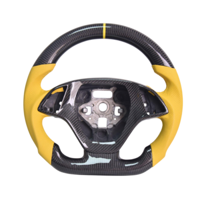 2014-2019 Chevrolet Corvette C7 Yellow Leather Yellow Stitching Carbon Fiber Steering Wheel