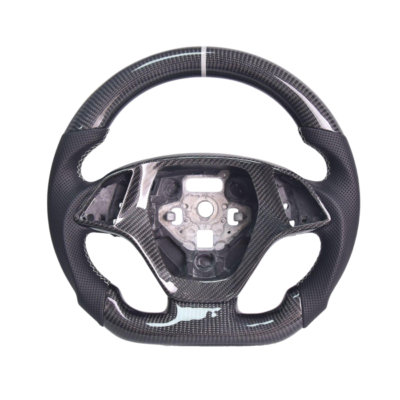 2014-2019 Chevrolet Corvette C7 Black Leather Gray Stitching Carbon Fiber Steering Wheel