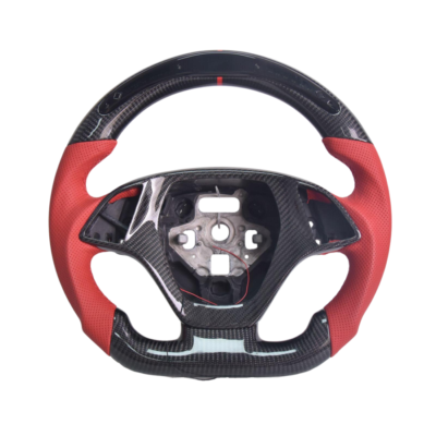 2014-2019 Chevrolet Corvette C7 Red Leather Red Stitching LED Carbon Fiber Steering Wheel