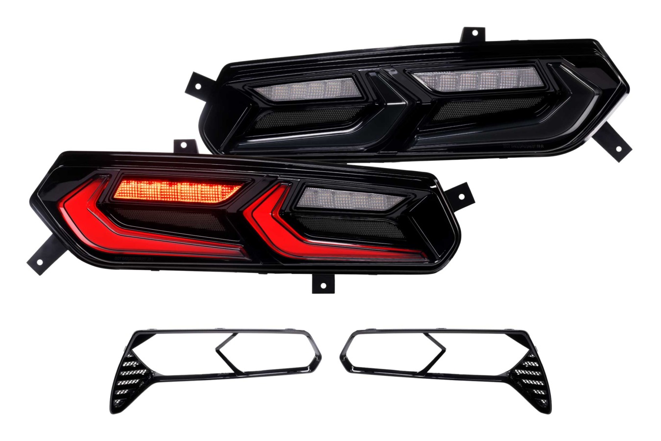 XB LED Tail Lights: Corvette C7 (14-19 / Smoked Lens Facelift / Set) (1)