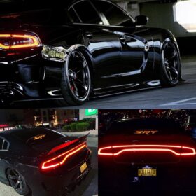 WindRestrictor 2006-Up Dodge Charger Rear Add On Glow Plate - image 1
