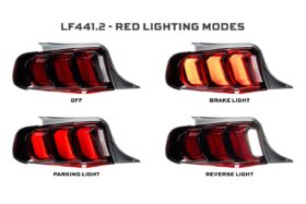 10-12 Ford Mustang Facelift XB LED Tail Lights (Red) (4)