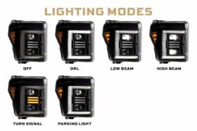 11-16 Ford Super Duty XB Hybrid LED Headlights (4)