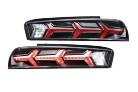 XB LED Tail Lights: Chevrolet Camaro (16-18 / Red Lens Lambo / Set) (1)
