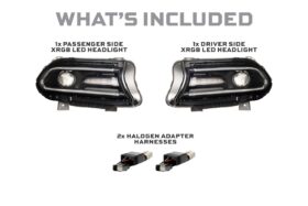 XRGB LED Headlights: 15-23 Dodge Charger (Set) (4)
