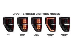 09-14 Ford F-150 XB LED Tail Lights (Smoked) (4)