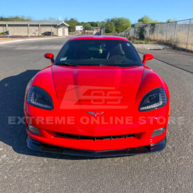 Corvette C6 Base Model Extended Front Splitter Lip & Side Skirts Rocker Panels - image 6