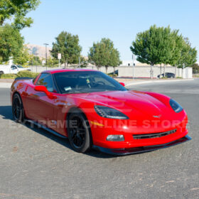 Corvette C6 Base Model Extended Front Splitter Lip & Side Skirts Rocker Panels - image 5