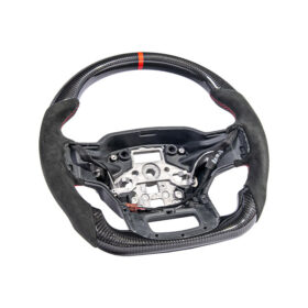 FFP F-150 CARBON FIBER Alcantara Leather Red Stripe Steering Wheel - Image 2