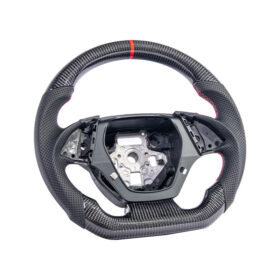 Extreme Online Store EOS CAMARO CARBON FIBER Perforated Leather Red Stripe Steering Wheel for Camaro - Image 2