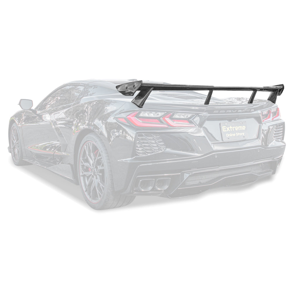 Extreme Online Store 5VM Package Corvette C8 Stingray DRY CARBON FIBER Rear Spoiler