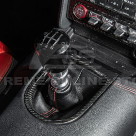 2015-23 Ford Mustang DRY CARBON FIBER Center Gear Shift Panel Trim Cover - image 4