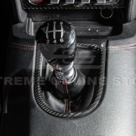 2015-23 Ford Mustang DRY CARBON FIBER Center Gear Shift Panel Trim Cover - image 5